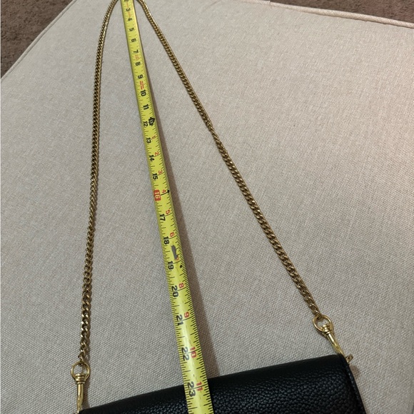 New WOT Calvin Klein Clutch/Crossbody Purse-Black Faux Leather-Chain Strap - Picture 16 of 16